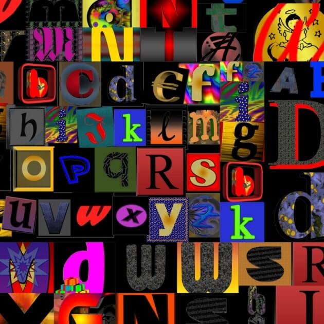 alphabets. articles.